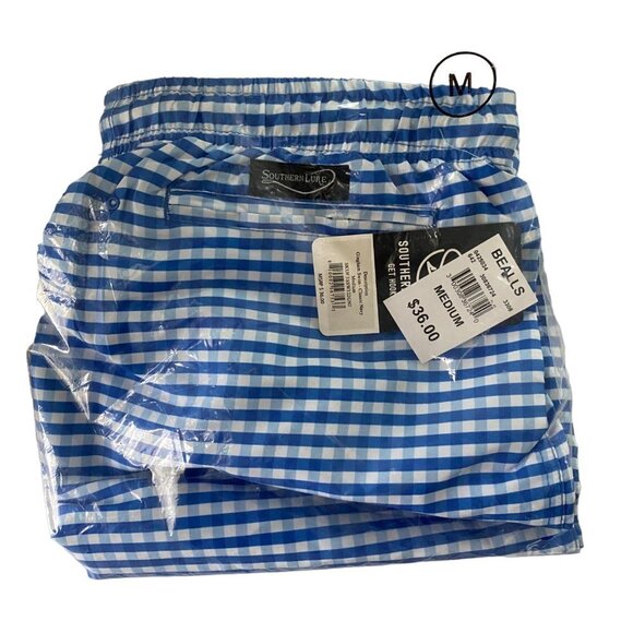 Southern Lure Swim Trunks Gingham Pattern NEW NWT - Picture 11 of 12